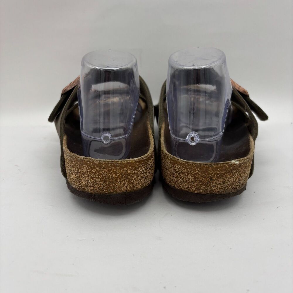 Birkenstock Milano Taupe Oiled Leather Sandals Backstrap Unisex EU 42 - Picture 5 of 7
